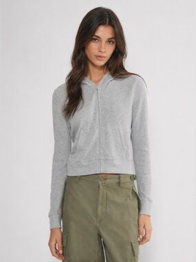 Aritzia TNA Women’s Waffle Zip Hoodie - Size 2